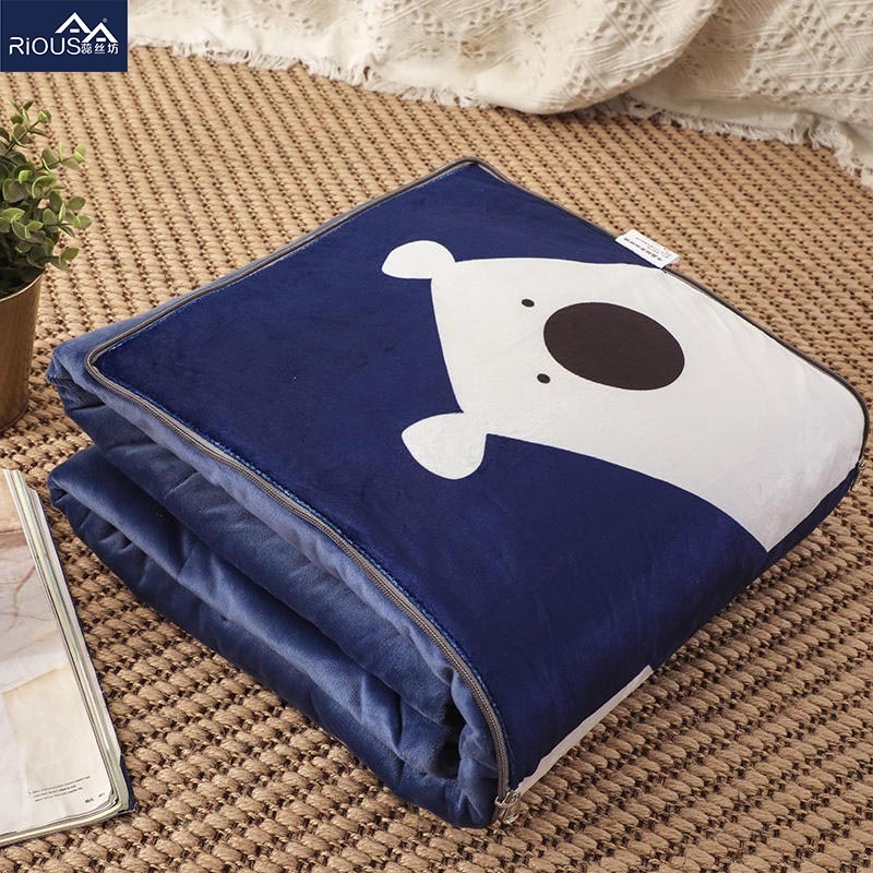 蕊丝坊家纺3D宝宝绒抱枕被车载客厅多用途...